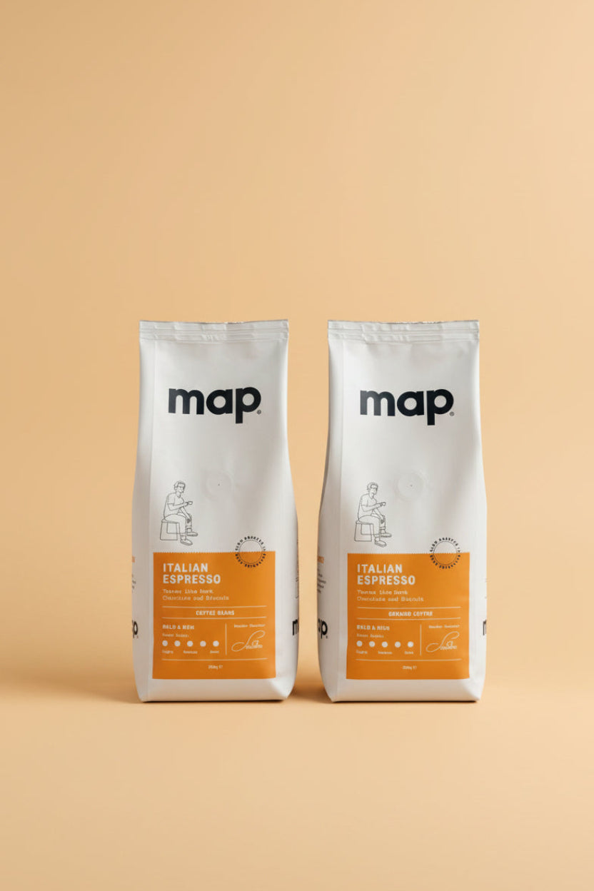 Map Italian Espresso Coffee 250g