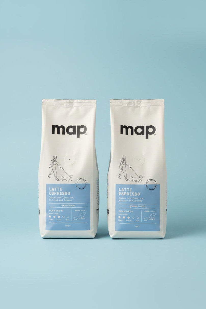 Map Latte Espresso Coffee 250g